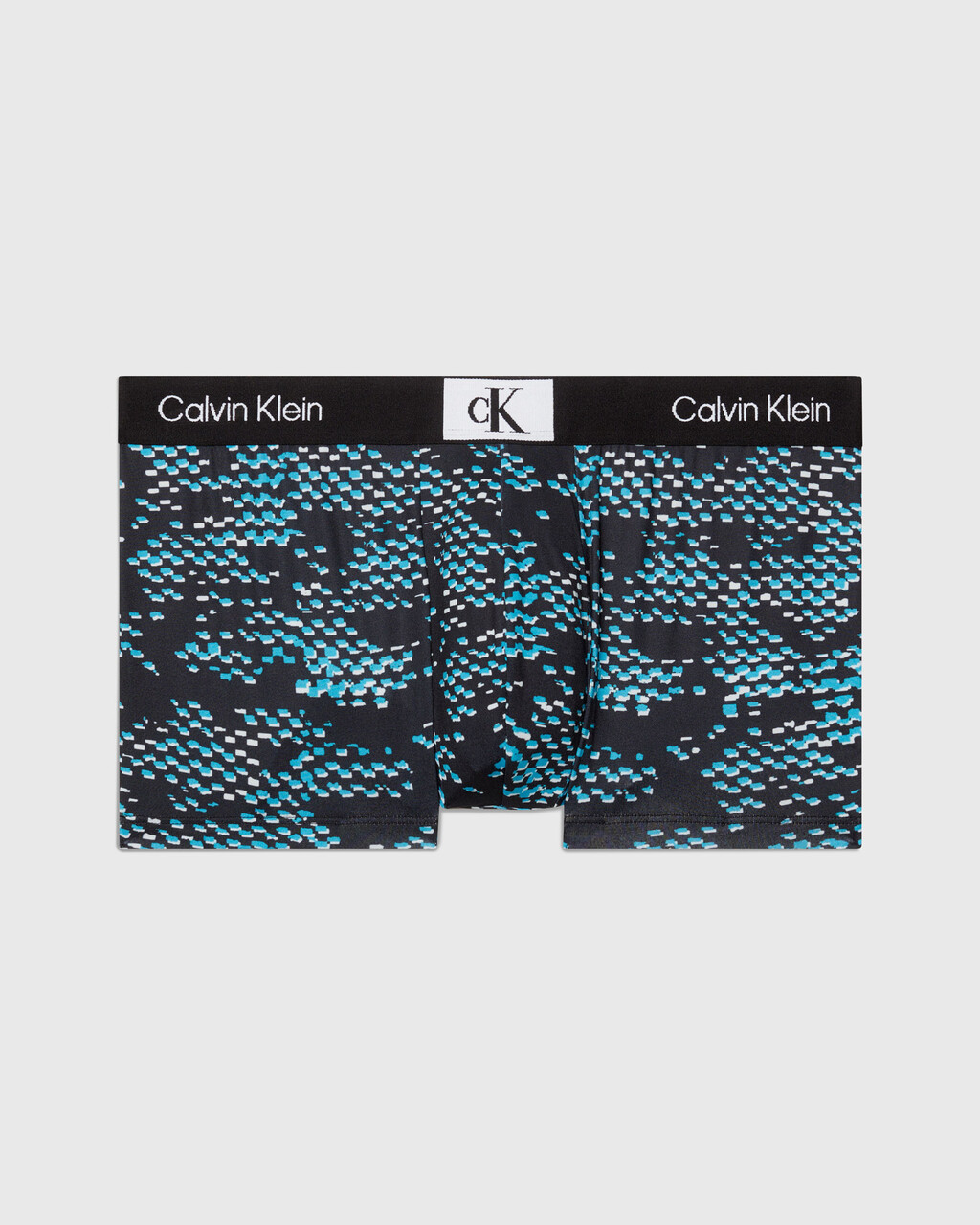 Calvin Klein 96 超細纖維低腰內褲, BLACK PRINT/BLK, hi-res