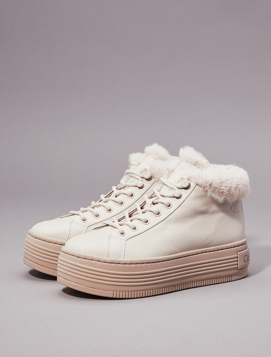 Leather Warm Winter Platform Trainers