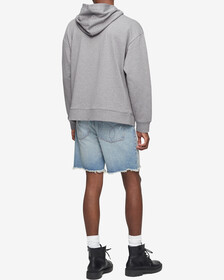 Hero Logo 毛巾布連帽上衣, Medium Grey Heather, hi-res