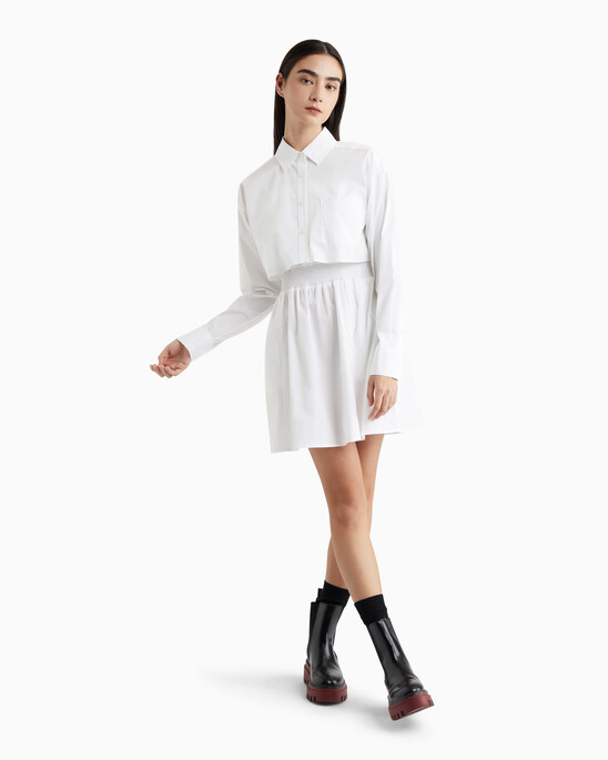 Modern Metals Shirt Dress With Logo Charm