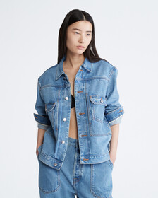 STANDARDS UTILITY DENIM JACKET, COASTAL BLUE, hi-res