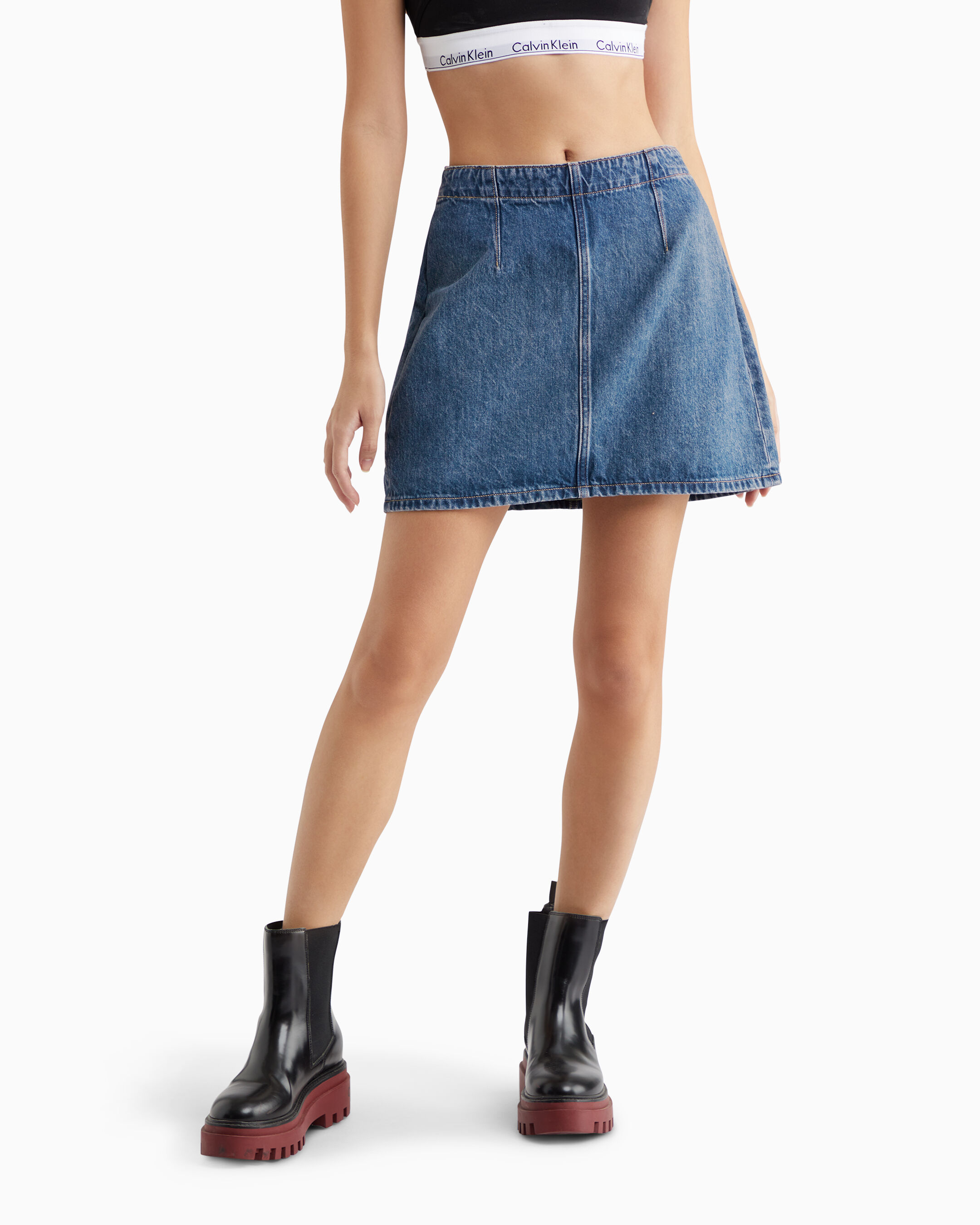 Calvin klein denim shop skirt