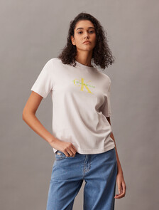 經典 Monogram 圓領 T 恤, Orchid Tint, hi-res