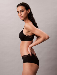 Lightly Lined Full Coverage Bra - Perfectly Fit Lace, Black, hi-res