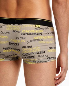 CK ONE PRINT MICRO LOW RISE TRUNKS, 10210 LOGO WARP PRINT+SATELLITE, hi-res