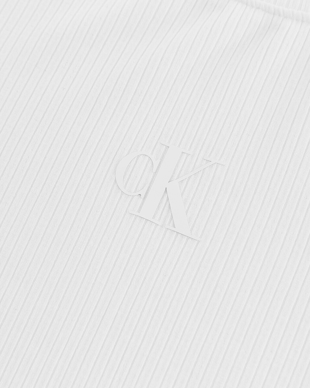 MONOGRAM 側褶 T 裇, Bright White, hi-res