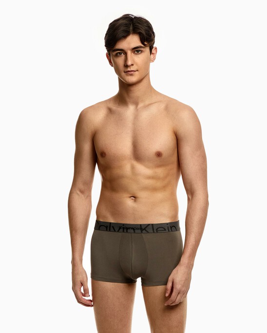 Embossed Icon Microfiber Low Rise Trunks