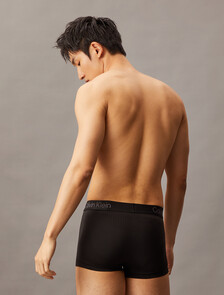 CK Pro Fit 超細纖維低腰平口內褲, Black, hi-res