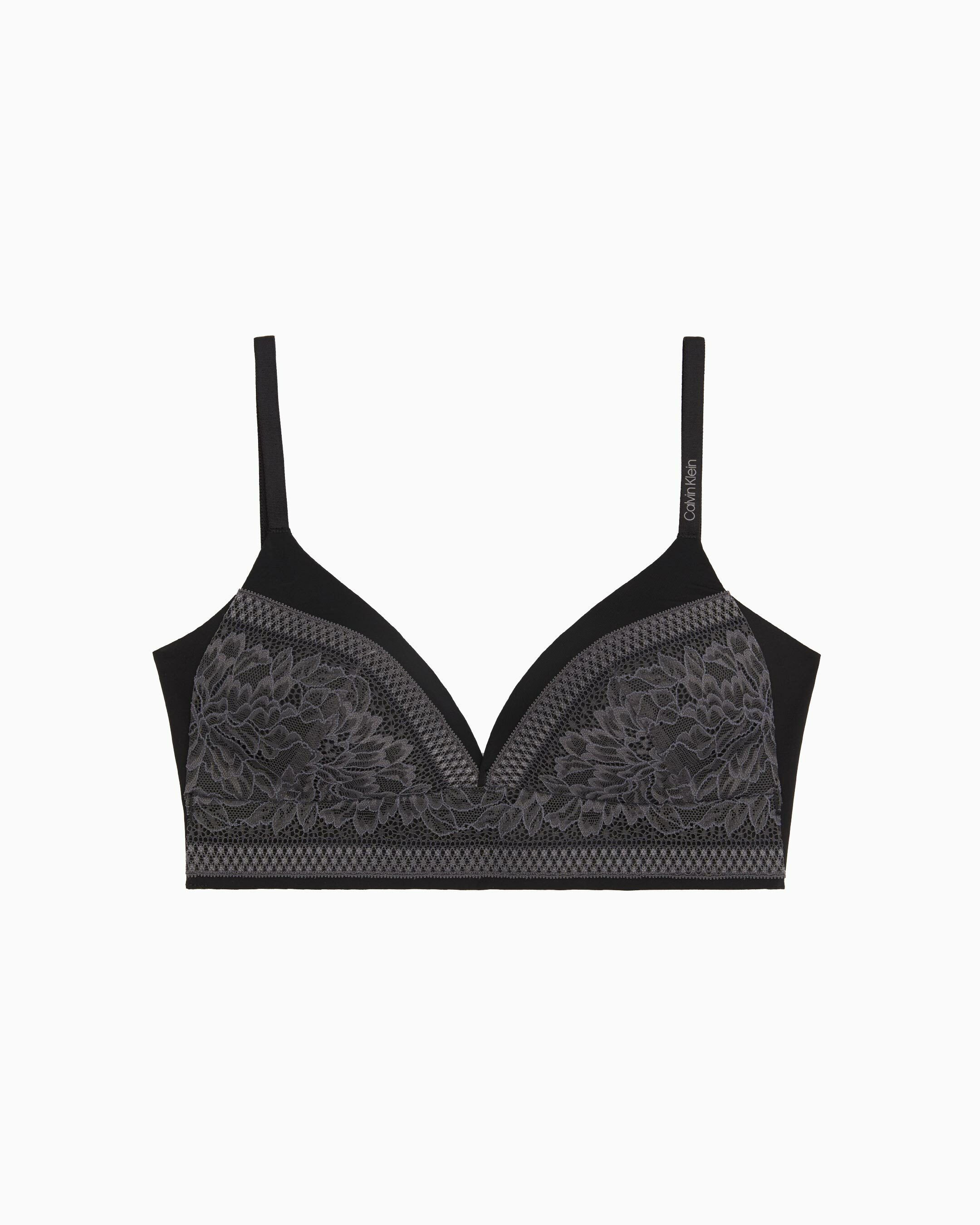Calvin klein black triangle bra store