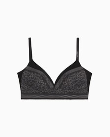 Invisibles Lace Lightly Lined Triangle Bra, black