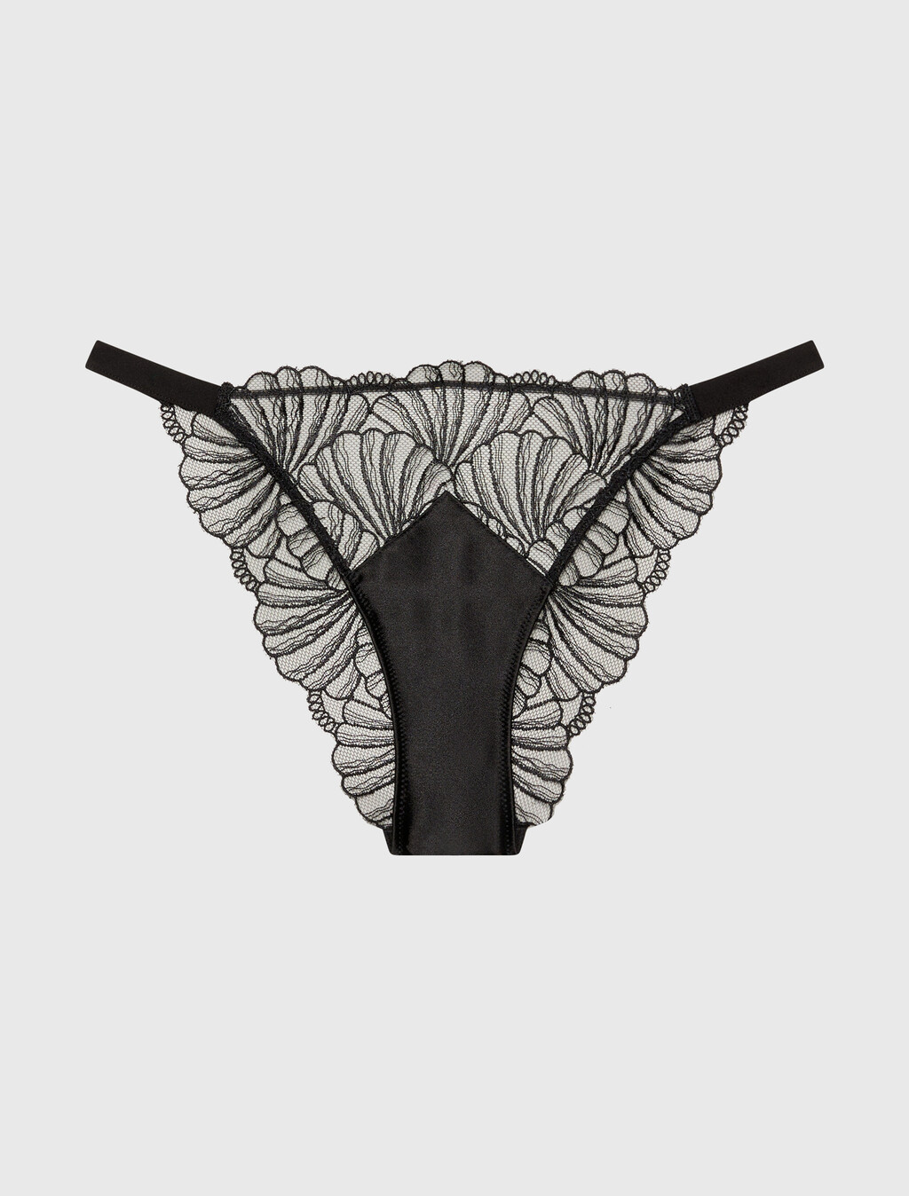 Lace Bikini Briefs, BLACK, hi-res
