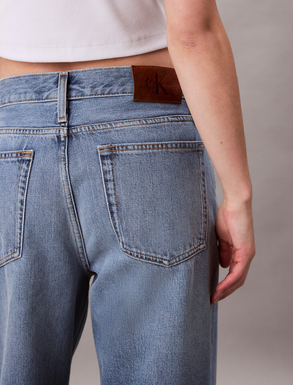 Low Rise Baggy Jeans, CARMINE, hi-res