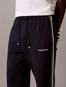 棉質混紡毛圈布束口運動褲, Shoreline, hi-res