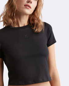 Cooling UV 貼身版型 T 恤, Ck Black, hi-res