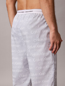 Cotton Poplin Sleep Pants, 21691 Sequin Logo Plein Air, hi-res