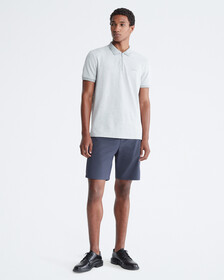 Tech Zip Polo Shirt, Heroic Grey Heather, hi-res