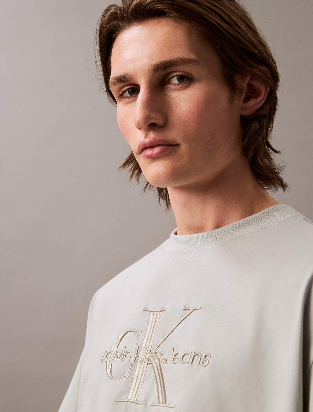 寬鬆版型 Monogram T 恤, Blue Blush, hi-res