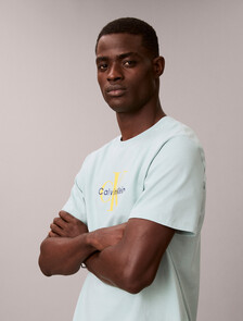 Monogram T-shirt, Harbor Gray, hi-res