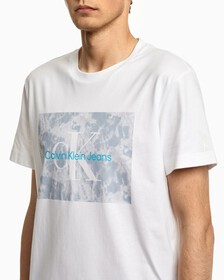 Water Splash Print Tee, Bright White, hi-res