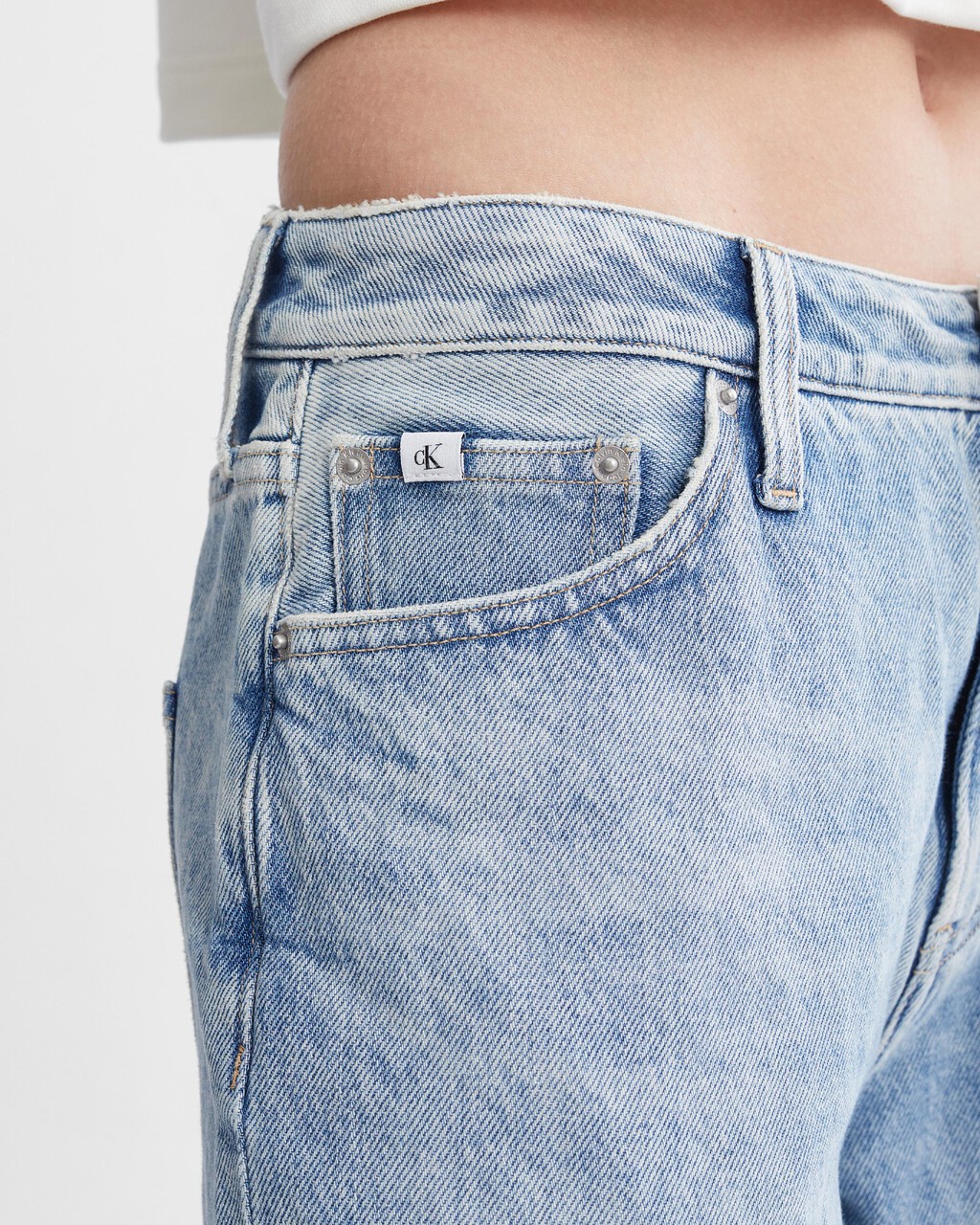 永續 90 年代直筒牛仔褲, Denim Light, hi-res
