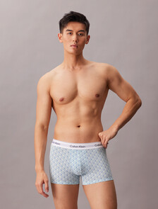 Icon Cotton Stretch Trunks 2 Pack, Misty Grey/ICON COTTON EMBLEM NIAGRA MIST, hi-res