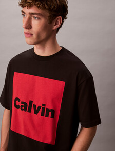 Logo Box Graphic Relaxed T-Shirt, Black, hi-res