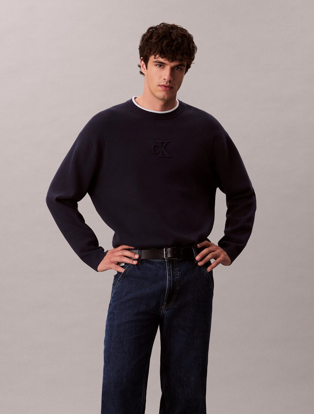 Straight Leg Carpenter Jeans, INDIGO GRAVEL, hi-res
