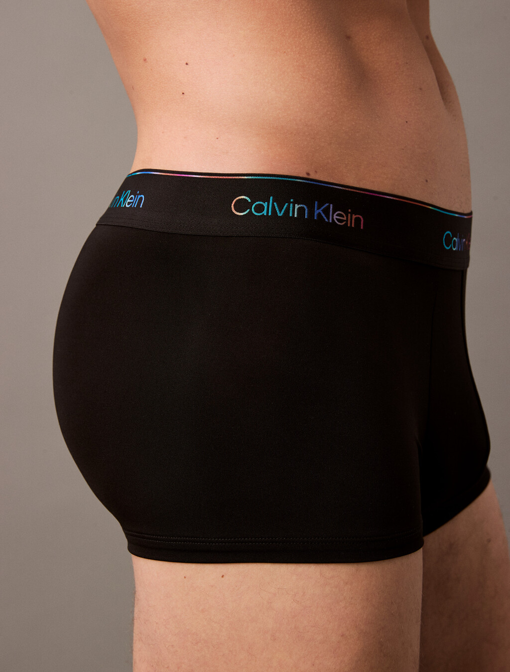 Microfiber Stretch Pride Low Rise Trunk, Black, hi-res