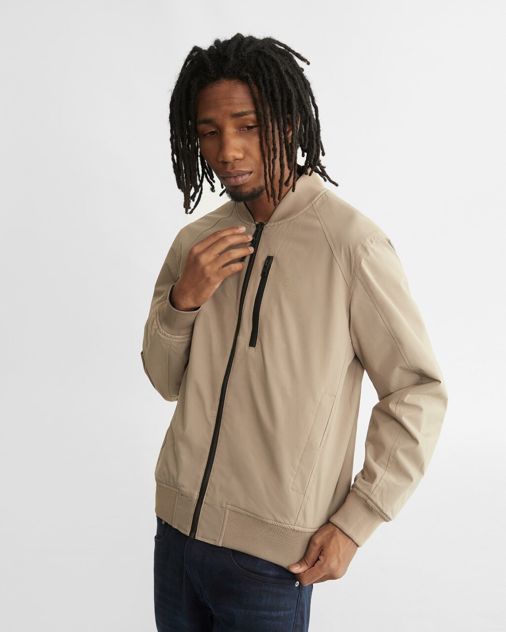 Black Archival Reversible Bomber Jacket, Ck Black/Perfect Taupe, hi-res