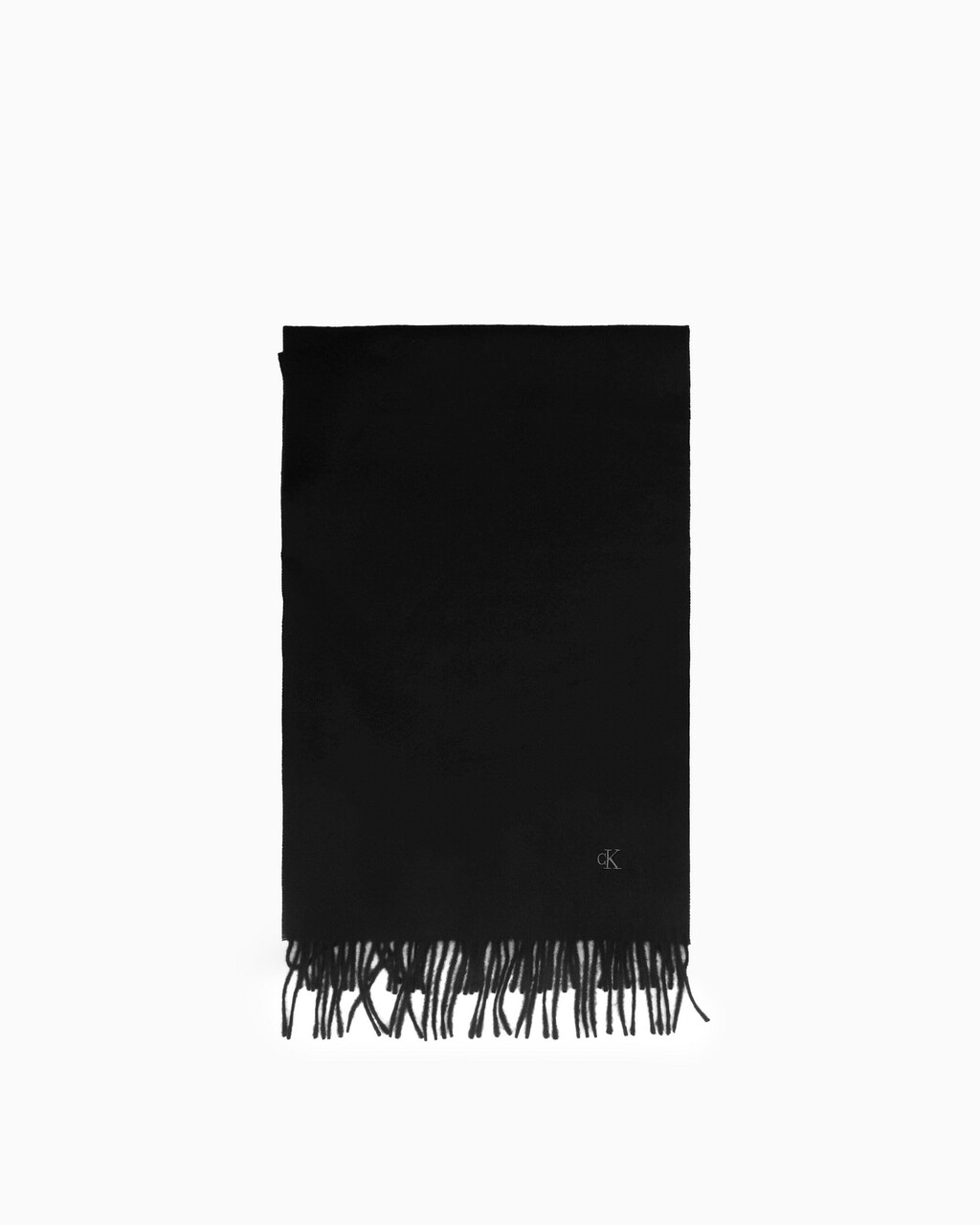 MONOGRAM 羊絨頸巾, BLACK, hi-res