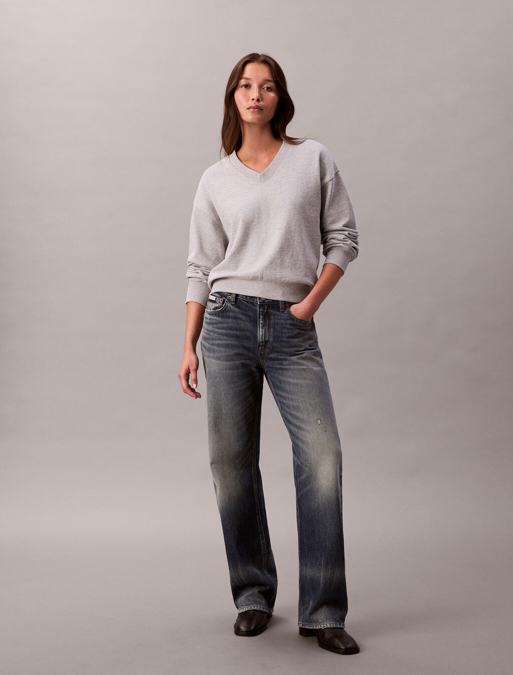 Terry Relaxed Sweatshirt, History Grey Heather, hi-res