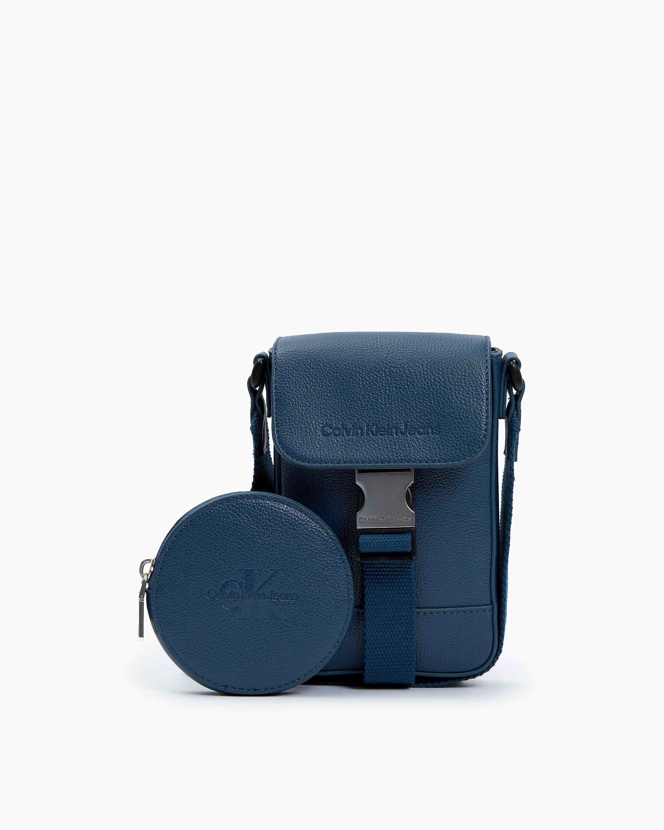 Calvin klein pebble leather crossbody bag top