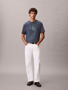 Monogram T-shirt, NEARLY NAVY HEATHER B8289, hi-res