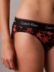 Icon Cotton Modal Bikini Panty, Momiji Small Black, hi-res