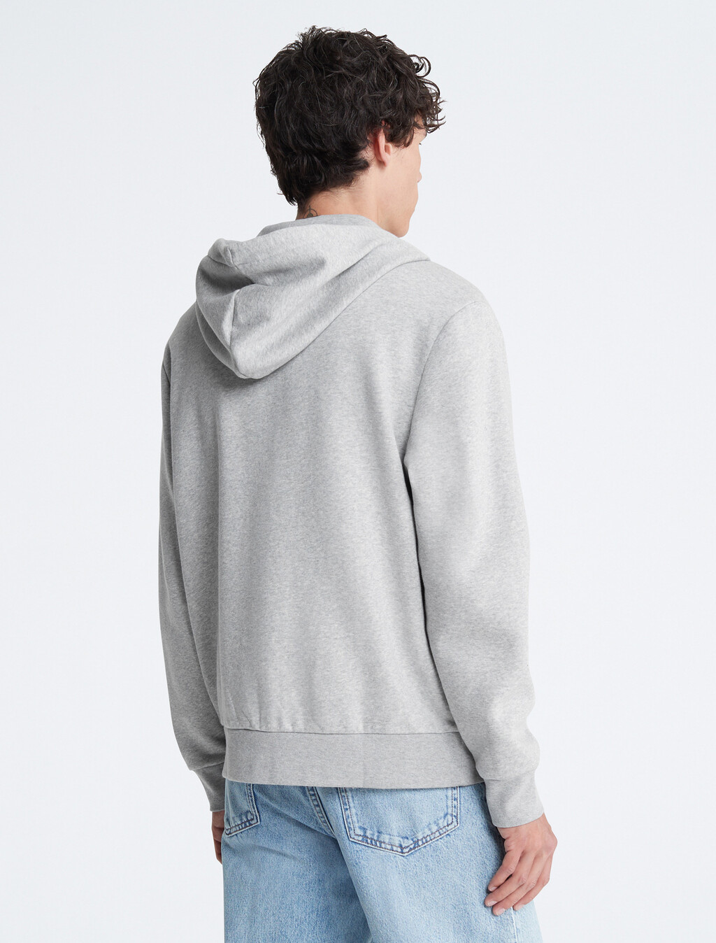 Archive 標誌拉鍊抓絨連帽衫, Heroic Grey Heather, hi-res