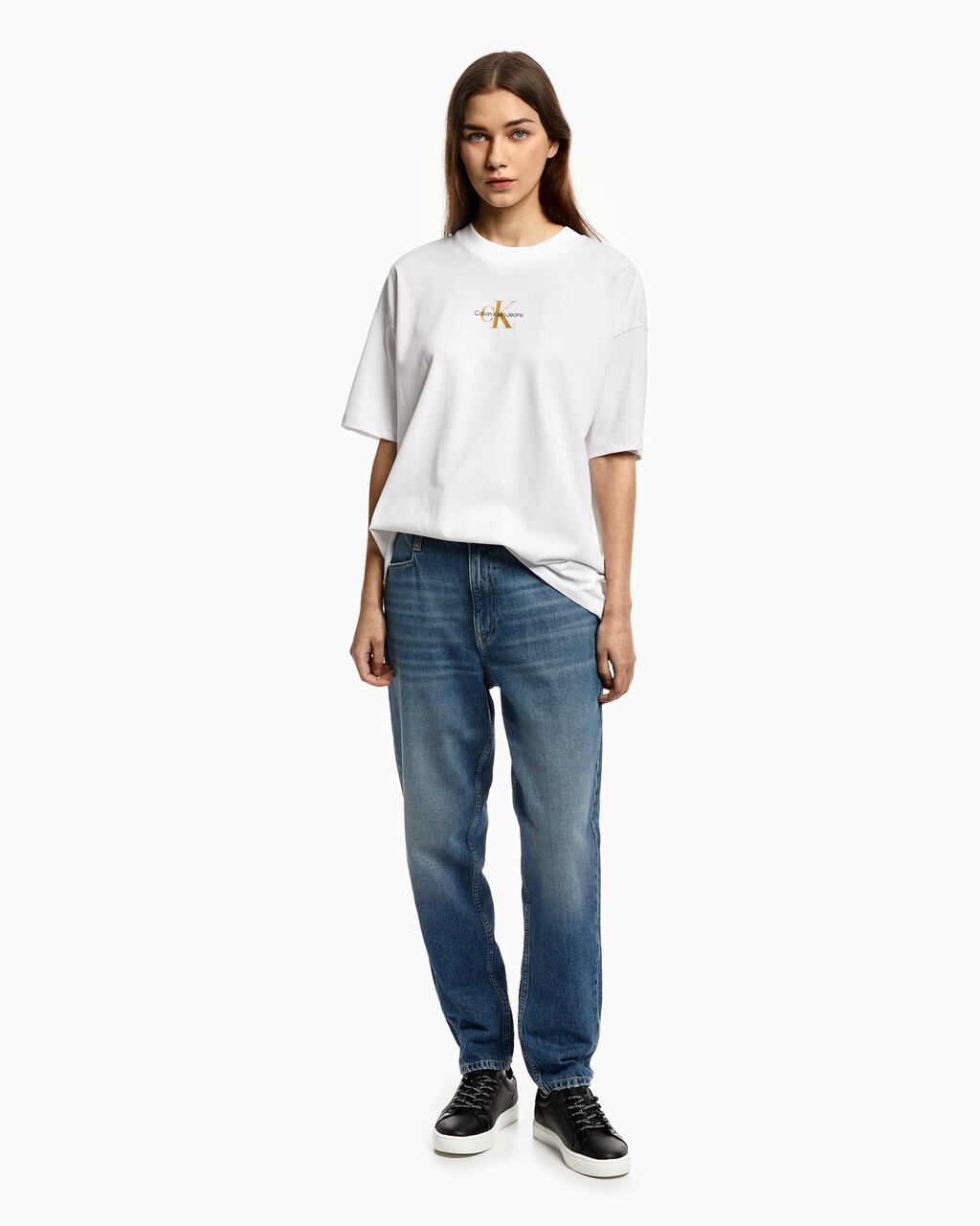 MONOGRAM 寬鬆版型 T 裇, Bright White, hi-res