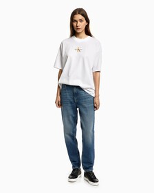 MONOGRAM 寬鬆版型 T 裇, Bright White, hi-res