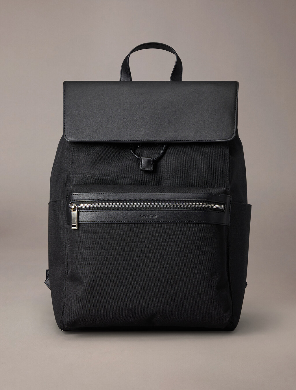 Contrast Flap Backpack, Black, hi-res