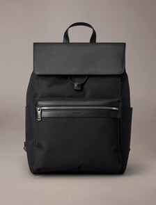 Contrast Flap Backpack, Black, hi-res