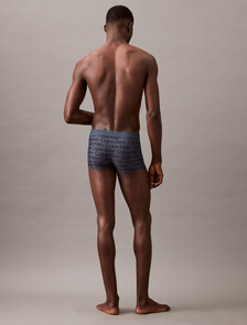 CK Black Print Low Rise Trunk, MESH LOGO_INK, hi-res