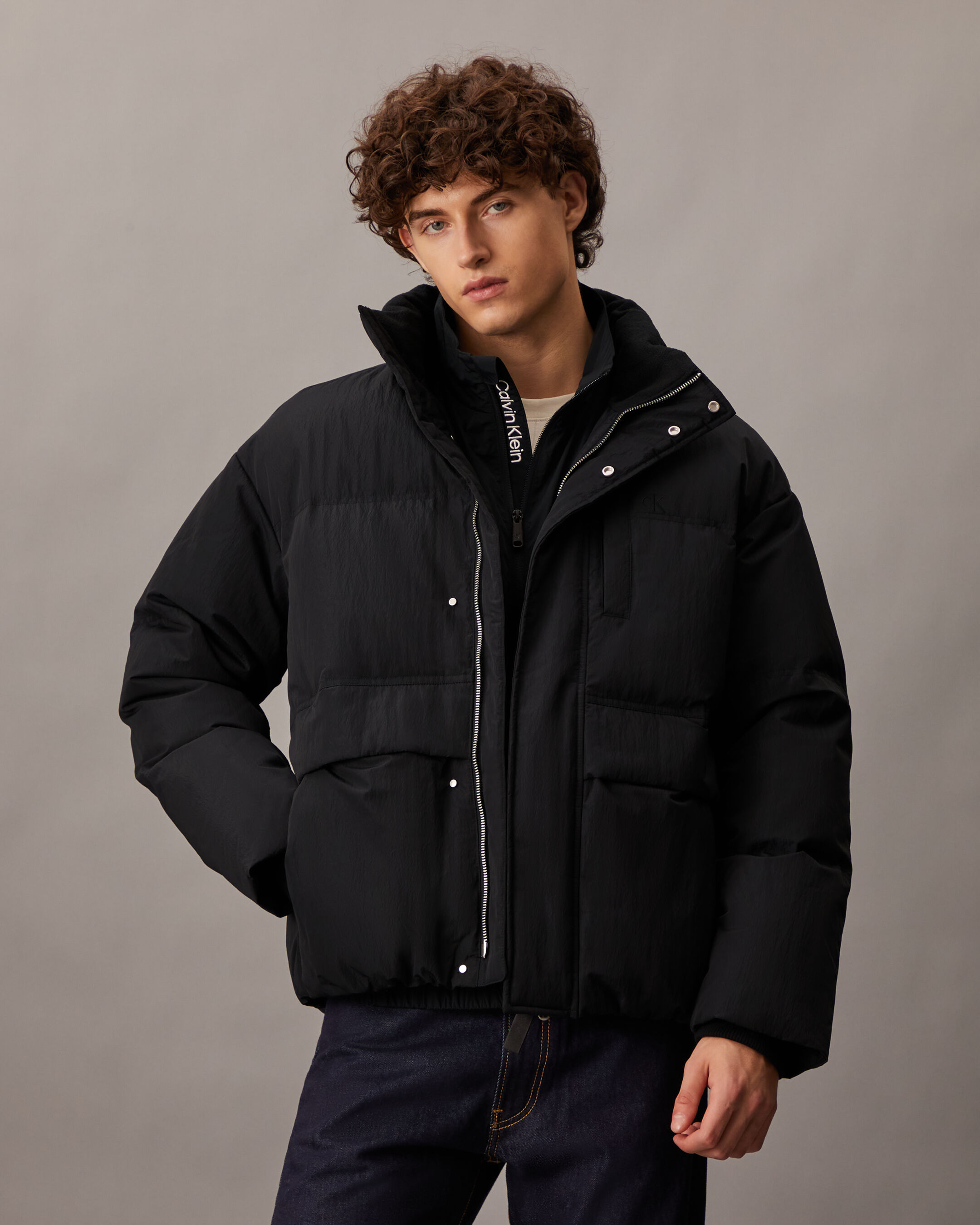 Calvin klein puffer packable coat outlet