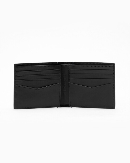 LEATHER LOGO HARDWARE BILLFOLD WALLET