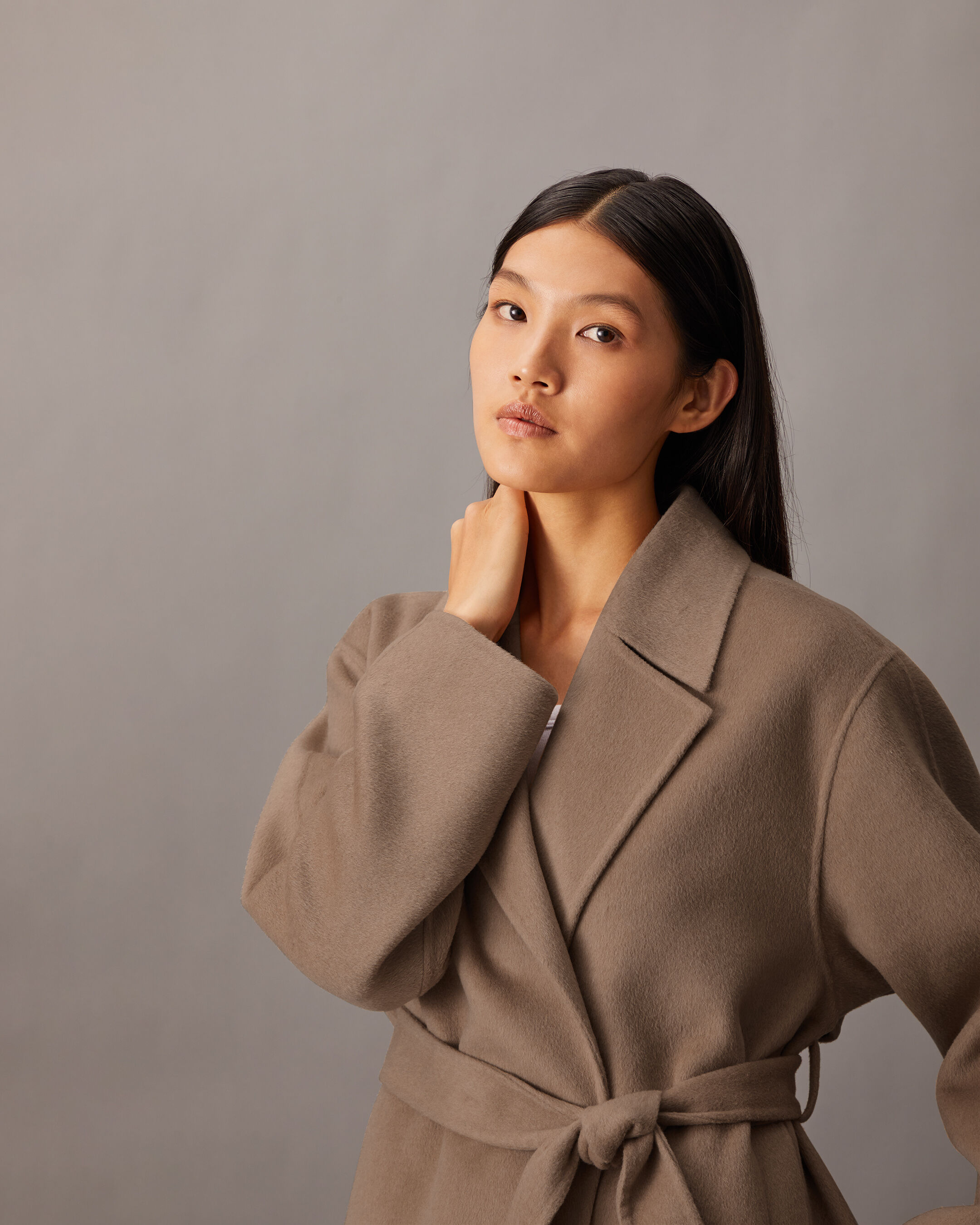 ëpa epa エパ parisien coat(BRN) Hero Double Face Wool Blend Trench Coat | brown | Calvin