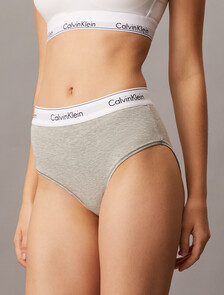Icon Cotton Modal High Waist Bikini, H111 Heather Grey (Legacy 020), hi-res