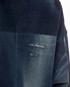 REIMAGINED 超寬鬆牛仔外套, BLUE, hi-res