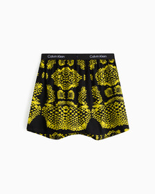 CALVIN KLEIN 1996 梭織棉質平角內褲, SNAKE PRINT_MORNINGSIDE YELLOW, hi-res