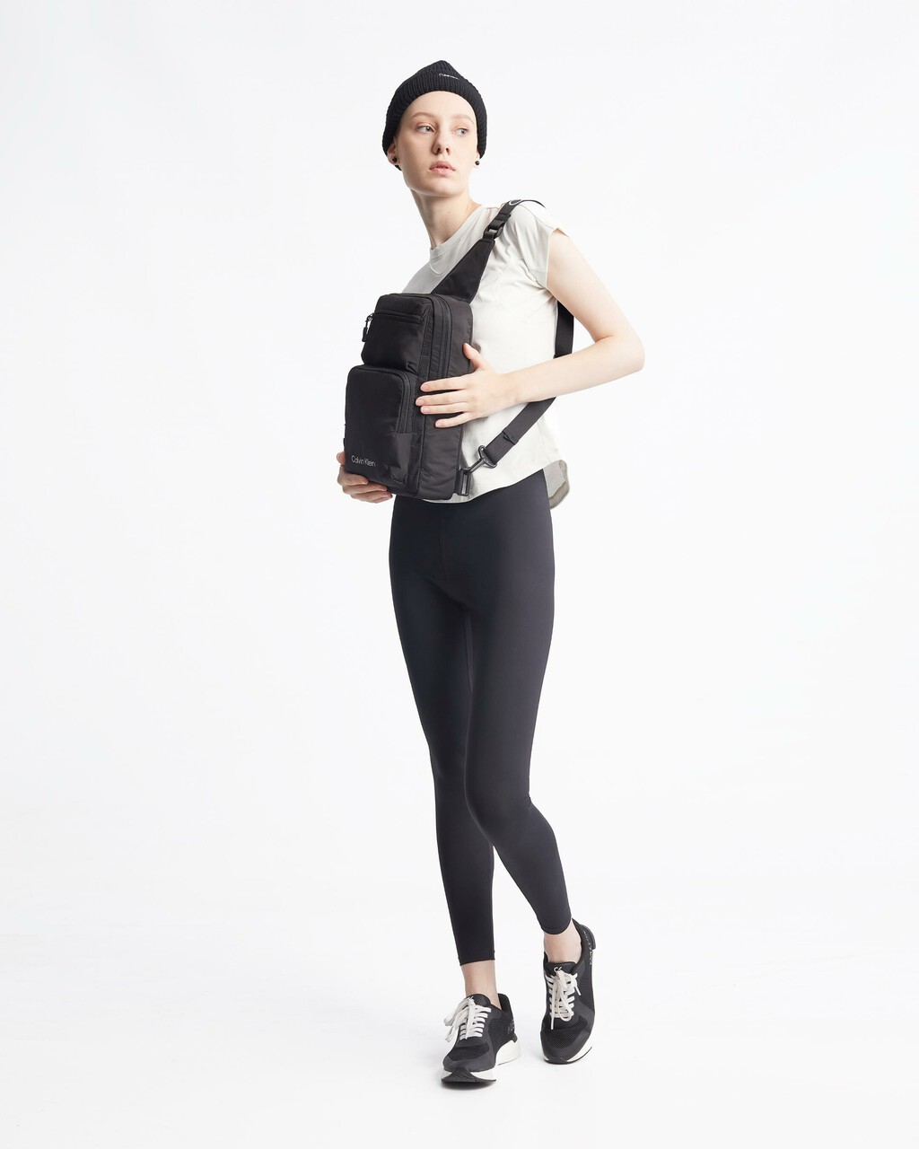 Active Icon 黑色單肩袋, BLACK BEAUTY, hi-res
