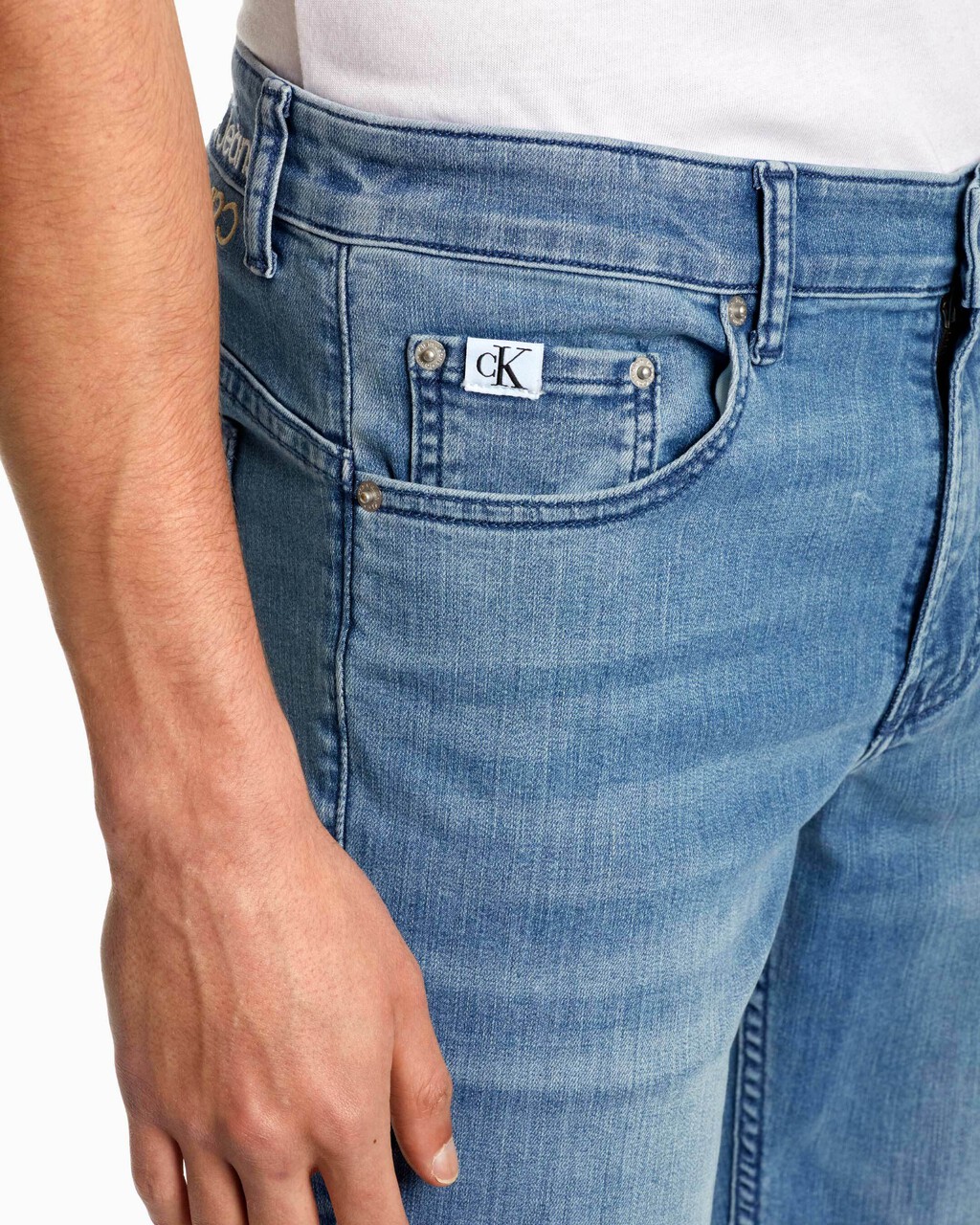 37.5 BODY 牛仔褲, Light Blue Dstr Tonal Logo, hi-res