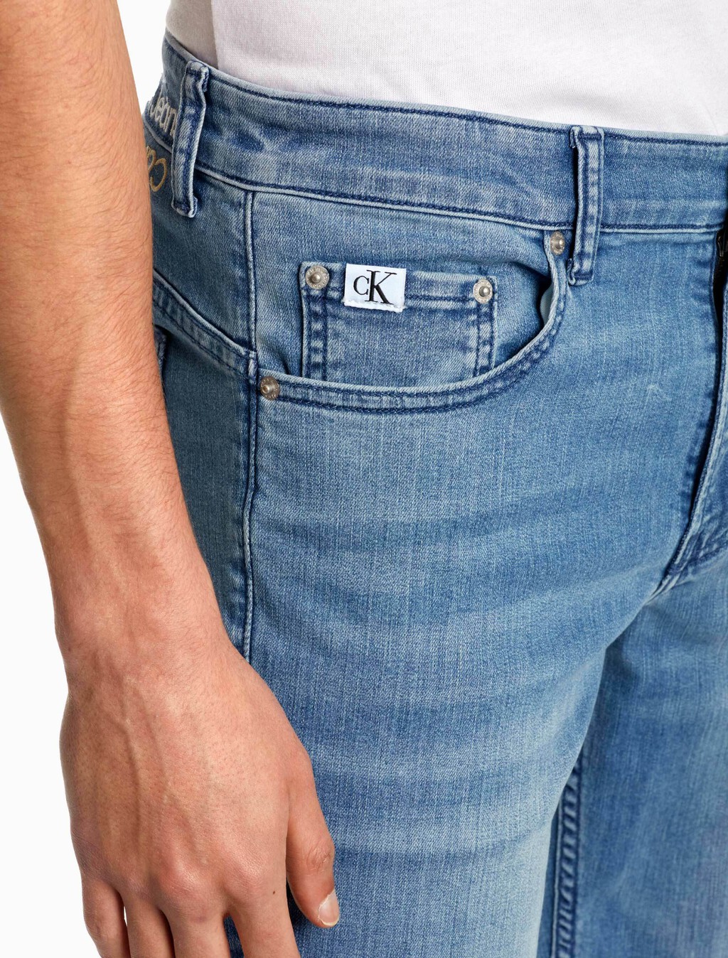 37.5 BODY 牛仔褲, Light Blue Dstr Tonal Logo, hi-res