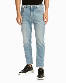 Monogram Logo Dad 牛仔褲, Light Blue Logo Wb, hi-res